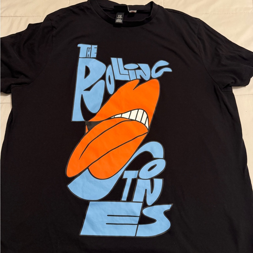 Rolling Stones Black Graphic Tee-XL